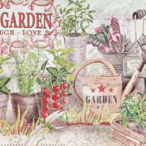 Artikel Tablett Oval mit Griff Fresh Garden Vintage 39x27x3,5cm