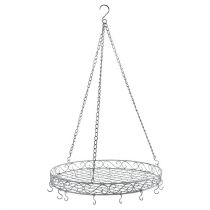 Artikel Dekotablett mit Haken Grau Ø44,5cm