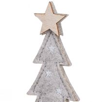 Artikel Tannenbaum aus Filz Deko mit Stern Creme Beige 18cm 4 St