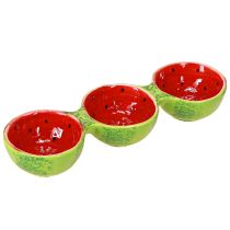 Artikel Tapas Set Wassermelone Dipschalen Keramik 8,5×28cm 1St