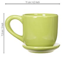 Artikel Kaffeetasse schmucke Tischdekoration für eine stilvolle Raumgestaltung mit Pflanzen 11cm 3St