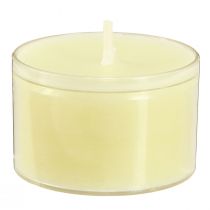 Artikel Nachtlichter Teelichter Creme Gelb in Plastikschale 8 Stunden 50 St
