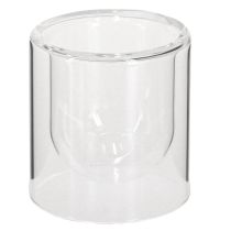 Artikel Teelichthalter Glas Windlicht Klar Ø7,5cm H8cm 4 St