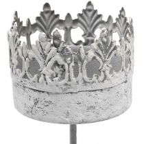 Artikel Teelichthalter Metall zum Stecken Kerzenhalter Krone Ø5,5cm 4St