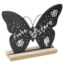 Artikel Tischdeko Holz Deko Schmetterling Schwarz Natur 15cm 6 St