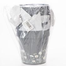 Artikel Blumentopf mit Blumenmuster für modernes Zuhause und sommerliche Balkondeko 13cm 4 St