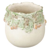 Artikel Übertopf Herbst Eicheln Pflanztopf Steinguss Ø14,5cm H13cm