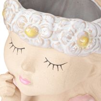 Artikel Übertopf Keramik Träumendes Mädchen Sortiert H19,5cm 2St