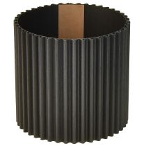 Artikel Übertopf Papier Schwarz Blumentopf Ø13cm H12cm 4 St