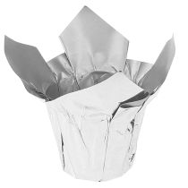 Artikel Übertopf Silber Glanz Geschenkverpackung Ø5,5cm H6cm 8 St