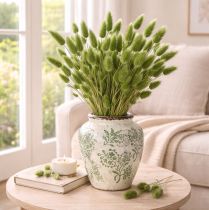 Artikel Vase mit filigranem Pflanzenmuster zur Wohnraumdekoration 19cm