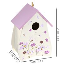 Artikel Vogelhaus Frühlingshafte Blumenmuster Deko für Balkon oder Wohnung 21cm