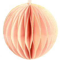 Artikel Wabenkugel Weihnachtsschmuck Apricot Rosa Ø7cm 4 St