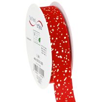 Artikel Weihnachtsband mit goldenen Sprenkeln Band Rot 25mm 20m