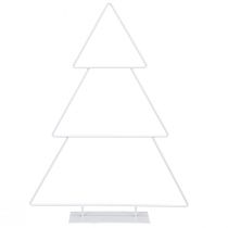 Artikel Weihnachtsbaum Metall Weiß zum Stellen und Dekorieren 41cm