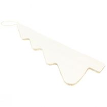 Artikel Weihnachtsbaum Papier Tanne zum Hängen Weiß 40cm 2St