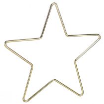 Artikel Weihnachtsdeko Metallstern Stern Anhänger Gold Ø15cm 6 St