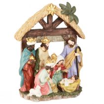 Artikel Weihnachtskrippe mit Figuren Krippe Weihnachten 15,5×7×20cm