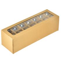 Artikel Glaskugel in Perlmutt-Optik mit irisierendem Schimmer 6cm 24St