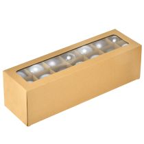 Artikel Christbaumkugeln Glas 3er-Set – hellblau, blau, metallicblau & matt mit Aufhänger 6cm 24St