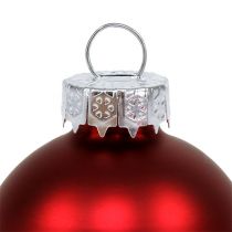 Artikel Weihnachtskugel Glas Ø6cm Rot Mix 24 St