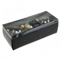 Artikel Weihnachtskugeln Glas Deko-Kugel Gefüllt mit Trockenblumen Ø8cm 3St