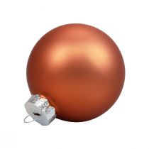 Artikel Weihnachtskugeln Glas Christbaumkugeln Rotbraun Ø6,5cm 24 St