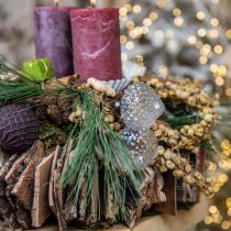 Artikel Weihnachtsschmuck Glas Deko Zwiebel Klar Raute Ø5,5cm 9 St