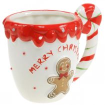 Artikel Weihnachtstasse Tasse Merry Christmas Weiß Keramik H10,5cm