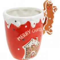 Artikel Weihnachtstasse Tasse Merry Christmas Rot Keramik H10,5cm