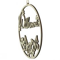 Artikel Willkommensschild Holz Dekoring Schmetterling Ø21,5cm 4 St