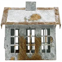 Artikel Lichthaus Teelichthalter Metall Teelichthaus H14,5cm