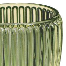 Artikel Windlicht Teelichthalter Glas Grün Retro Ø7cm H7cm 6 St