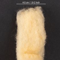 Artikel Wolllunte Wollband Creme Orange 10m Wolle für Kränze & Gestecke