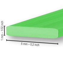 Artikel Aluminium Flachdraht Apfelgrün 5mm 10m