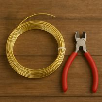 Artikel Aluminiumdraht 2mm Basteldraht Dekodraht Gold 500g 60m