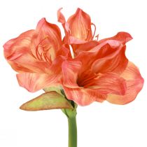 Artikel Amaryllis Deko Blumen in Orange Künstlich L55cm 2St