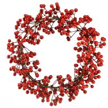 Artikel Beerenkranz Rote Beeren Künstlich Dekoring Grün Ø30cm