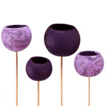 Artikel Bell Cup am Stiel Exotische Trockendeko Lila Berry 44cm 15 St