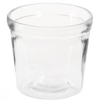 Artikel Blumentopf Glas Übertopf Transparent Ø11cm H10,5cm 2St