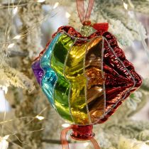 Artikel Bunte Christbaumkugeln Glas Ballons Herz Kussmund 12cm 2St