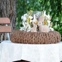 Artikel Deko Hasen Beflockt Sitzend Ostern – 2. Wahl – Frühling 10cm 6 St