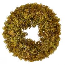 Artikel Deko Kranz Moos künstlich mit Aufhänger Braun Grün Ø30cm