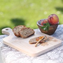 Artikel Deko Schneidebrett mit Kleeblättern Mangoholz 38×22cm