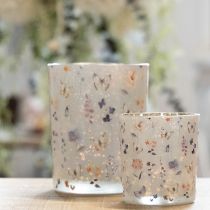 Artikel Deko Windlicht Glasmotiv Schmetterlingsdesign für stilvolle Wohnakzente 8cm 4St