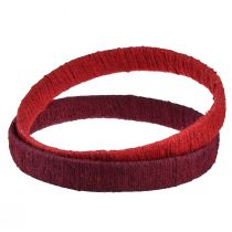 Artikel Dekoring Ring Jute Deko Loop Rot Dunkelrot 4cm Ø30cm 2St