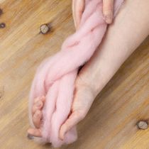 Artikel Dekowolle Rosa 2m Wolllunte Filzwolle für Bastelarbeiten & Floristik