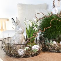 Artikel Drahtkorb Schale mit Henkel Braun Ø35/30/25cm Set 3St