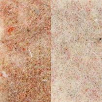 Artikel Filzband Wollband Dekostoff Braunrot Beige Wollfilz 7,5cm 5m