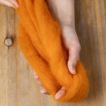 Artikel Wolllunte Filzwolle Orange 2m zum Basteln, Binden und Dekorieren